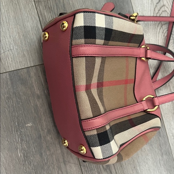 Burberry Pink and Tan Crossbody Bag - Picture 3 of 5